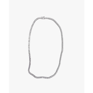 apop nyc 925 Sterling Silver CZ Tennis Necklace 16 inch, 4mm