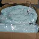 Bedsure Full Comforter Set Mint Green - Bed in a Bag Full Size Bedding Set 7 Pieces, GentleSoft Pintuck Bed Set Gift for Family, All Season Down Alternative Comforter with Sheets, Pillowcases & Shams