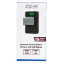 ZGEAR - Universal Camera Battery Charger W/LCD Charge Display