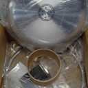 12 inch Tri-Ply Stainless Steel Frying Pan with LID,PFOA&PTFE Free Skillets,Chef's Pans,Dishwasher and Oven Safe Cookware, Works on Induction,Ceramic and Gas Cooktops