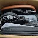 Tinyiota Stroller for Babies, Toddler Strollers with Large UPF 50+ Canopy, Luxury Baby Stroller with Leather Handle & Spacious Seat, One-Hand Foldable Pushchair, Baby Carriage with Lie-Flat Mode(Black)