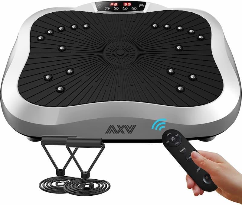 AXV Vibration Plate Exercise Machine Whole Body Workout Power Vibrate Fitness Platform Vibrating Machine Exercise Board for Weight Loss Shaping Toning Wellness Home Gyms Workout