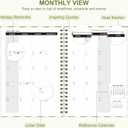 3 x 2026 Planner, Weekly and Monthly Calendar Academic Planning Book, Jan 2026 - Dec 2026, Agenda Calendar Planner for Office Supplies and Desk Accessories - A5 (6.3" x 8.5") (A-Green Grid)