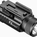 EZshoot 2000 Lumen Pistol Light with Quick Release, Magnetic Rechargeable Pistol Flashlight with Adjustable Slide Rail, Picatinny Flashlight with Strobe Mode for Home Defense, Hunting
