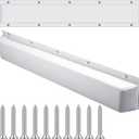 Spiareal Edge Dock Bumpers Straight Marine Boat Bumpers for Docking UV Resistant Boat Dock Fenders for Docking, Preventing Dent and Scratch, White (35.43 Inches/ 90 cm)