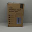 Ubbi Steel Diaper Pail, Odor Locking, No Special Bag Required, Award-Winning, Registry Must-Have, Matte Black