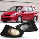 Fog Lights Lamps Assembly For 2006 2007 2008 Honda Fit Driver Passenger Replacement 1 Pair