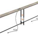 Huuger 110.2 Inch Sofa Table with Power Outlets, 23.9’’-34.4’’ Height Adjustable Range, Behind Couch Table with USB-C Ports, Sofa Tables Narrow Long, Skinny Console Table, Small Spaces, Country Rustic