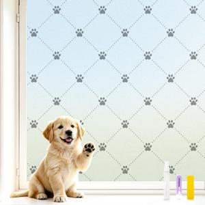 SOMWISE Frosted Window Privacy Film, Day and Night, Static Cling, 23.5X 78.5