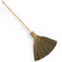TTS For Home Handmade Whisk Sweeping Broom - Vietnamese Straw Soft Broom - Large Long Broom with Wooden Handle - Broom Decorative - 46.46 inch Length, Pack of 2