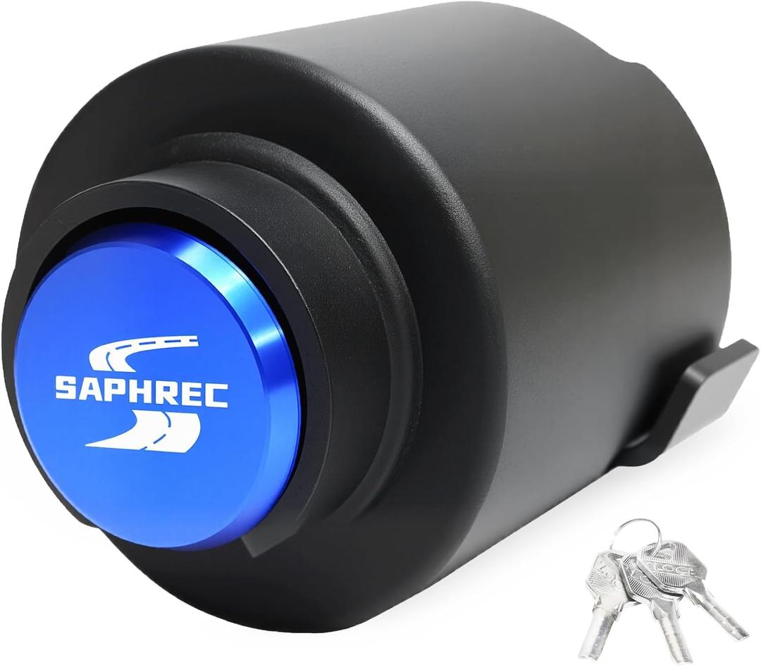 Upgraded Trailer Lock, Fits 2-5/16 Inch Coupler Heavy Duty Anti-Theft Trailer Hitch Lock, Accessories for RV/Boat/Trailer (Blue)