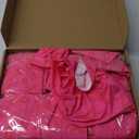 Hercicy 30 Pairs Pink Ribbon Arm Sleeves Breast Cancer Awareness Sleeves for Football Baseball Sports Accessories (Rose Red)