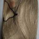 Haloo Blonde Short Bob Wigs with Bangs Shoulder Length Wavy Layered Flipped Ends Natural Looking Medium Synthetic Hair Wig for Women Daily Party, 14 Inch Dirty Blonde