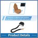 Power Seat Switch No.68157564AA Car Adjust Recline Recliner Switch for Ram 1500 2500 3500 Black