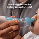 Frida Baby Electric NoseFrida Nasal Aspirator for Baby, Nose Sucker for Baby & Toddler, Upgraded Nasal Aspirator for Congestion + Allergy Relief with 3 Suction Levels, 2 Silicone Tips, USB