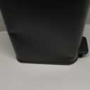 Cesun Small Bathroom Trash Can with Lid Soft Close, Step Pedal, 5 Liter / 1.3 Gallon Stainless Steel Garbage Can with Removable Inner Bucket, Waste Basket for Bathroom, Bedroom (Matte Black)