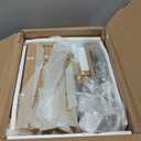 SUPERJARE Nightstands Set of 2, Night Stands with Charging Station & PE Rattan Decor Drawer, Bed Side Tables with Solid Wood Feet, End Table, for Bedroom, Living Room - Natural