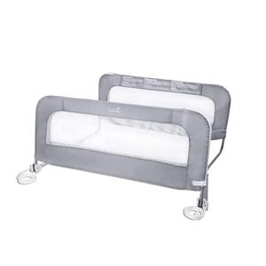 Summer Infant Double Safety Bedrail, Gray, Metal and Fabric Bedrail Set for Toddlers, 42.5 Long, Fits Twin, Full, and Queen Beds and Accommodates Thick Mattresses and Platform Beds (1 Count (Pack of 1))
