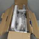 Drive Medical Splash Defense Tub Transfer Bench for Bathtub with Curtain Guard Protection, White