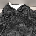 Mewkou Wearable Blanket Hoodie for Adult,Oversized Sherpa Fleece Blanket Hoodie for Women Men,Grey