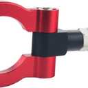 Dewhel Front Bumper Eye Towing Tow Hook Bolt on No Drill Relocator Hole for Mercedes W204 C-Class W212 E-Class C117 CLA-Class W221 S-Class W166 ML X204 GLK (Red)