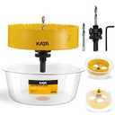 KATA Hole Saw for Recessed Lights: 6 Inch Hole Saw for Recessed Lighting with Dust Bowl - 6 in Hole Drill Cutter with Silicone Dust Catcher Tool for Drywall on Ceiling - Installing LED Can Light Home