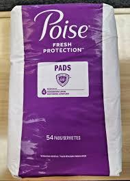Poise Incontinence Pads for Women, Light Absorbency, Moderate Long Length, 54 Count (Packaging May Vary), 2 Pieces, 1/80 count