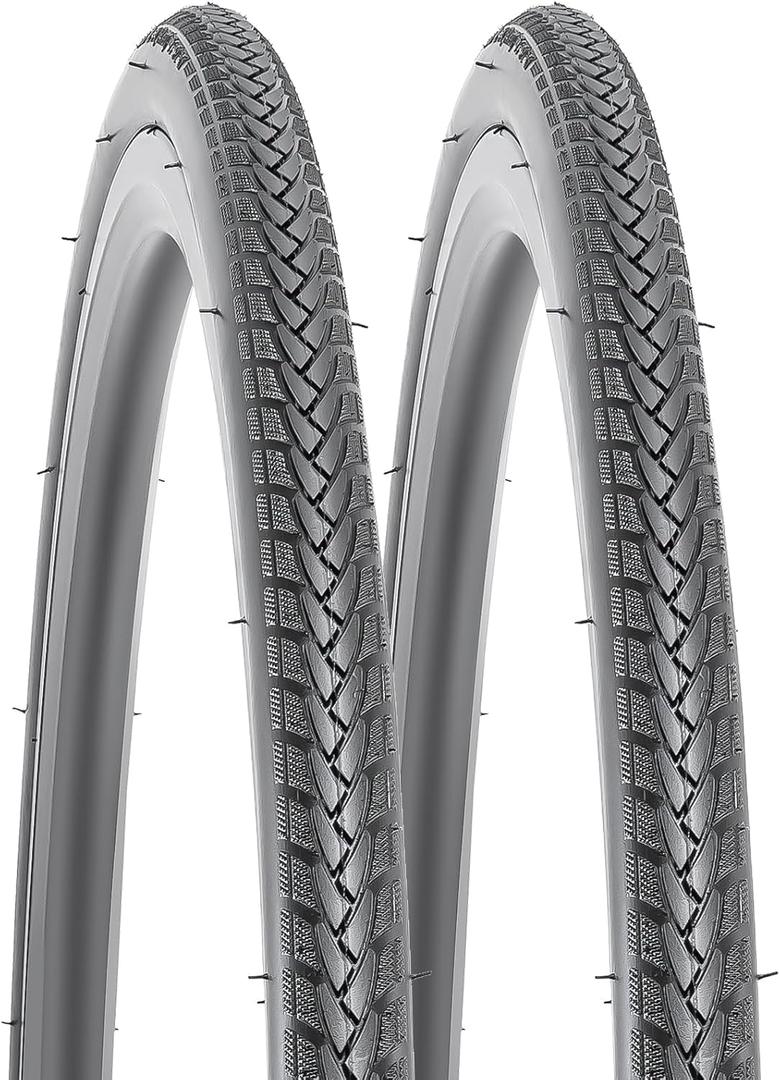 2-PCS 24x1.0/25-540 Gumwall Folding Sports Wheelchair Tires 60TPI Non-Scratch Compound with 1.2MM Antipuncture Protection Compatible with 24 x 1.0 24x1 Wheelchair Tires