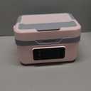 AERKINE Electric Lunch Box For Adults  Rechargeable 60W SelfHeating Food Warmer with 1.0L Stainless Steel Container, Heated Lunch Box For Office, Picnic, Car & Outdoor Use (Pink)
