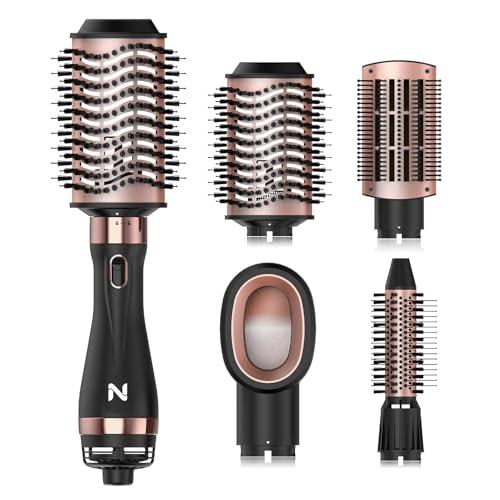 Natrial Hair Dryer Brush Blow Dryer Brush in One Hot Air Brush for Drying and Straightening, Volumizer Multi-Styler Smooth Curls for All Hair Types, Frizz-Free Blowout Brush for Salon Quality