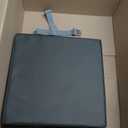 Toddler Booster Seat Dining Table Kitchen Chair, Waterproof Anti-Scratch PU Cushion, Non-Slip Bottom, Adjustable Buckle Straps, Easy Clean Portable Seat Cushion (Dark Grey)