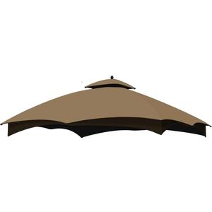Ontheway Replacement Canopy Top for Lowe's Allen Roth 10X12ft Gazebo #GF-12S004B-1 (Brown)