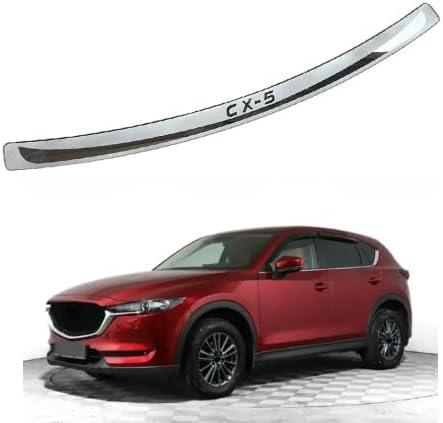 Rear Bumper Sill Protector for Mazda CX-5 2013-2024, Stainless Steel Accessories Cargo Trunk Scuff Plate Guard Tailgate Strip Auto Parts Protection
