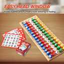 GSE Games & Sports Expert 7/8-Inch Bingo Balls, Multi-Color Replacement Bingo Game Balls with Easy Read Window for Parties, Prize Raffles