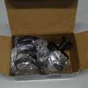 Bntuk Suction Cup Hooks for Door Wreaths, Vacuum Suction Wreath Hanger for Front Door Window Glass, Bath Robe Looafh Shower Hooks for Inside Shower - 4 Pack, Black