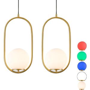 Ceiling Light Battery Operated Chandelier Lights Set of 2Rechargeable Indoor Pendant LightHanging Light Fixture with Remote Control Dimmable for Dining Room Kitchen Bedroom Living Room, One Size