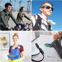 Neck Fan - 2600mAh Battery Operated Hands Free Fan, Portable Hang Around Neck Fans for Fishing, Camping, Hiking, Working, USB Powered, Over 12 Hours Cooling (Black)