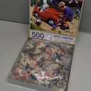 Bits and Pieces  Washing The Car Jigsaw Puzzle for Adults  Nostalgic Childhood Summer Scene by Kevin Walsh (500 Piece Puzzle)