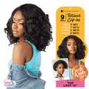 Sensationnel Curls Kinksandco Clip In - Top Lady 10 Inch Easy To Use Clips For Natural 3C To 4C Hair Textures (1 Jet Black)
