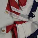 Jayus US Bunting Flag 3x6 FT- Embroidered Stars USA American Pleated Fan Flag- Patriotic Half Fan Banner Flag with 3 Brass Grommets for 4th of July Memorial Day Party Outdoor 2 Pcs