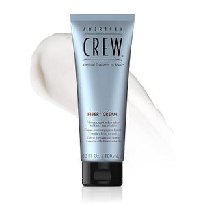 3 x American Crew Men's Fiber Cream, Like Hair Gel with Medium Hold & Natural Shine, 3.3 Fl Oz