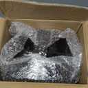 102PCS Black and Gold Plastic Plates - Black Disposable Plates - Heavyweight Disposable Plate with Gold Rim - Fancy Dinner & Dessert Plate for 51 Guests Weddings & Party (7.5inch/10.25inch)