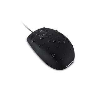 WetKeys Waterproof Professional-Grade Mouse w/Touchpad-Scroll (USB) (Black) |OMWK0C03-BK