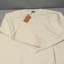 Arolina Women's 100% Cotton Sweater, Basic Lightweight Long Sleeve Pullover, XL