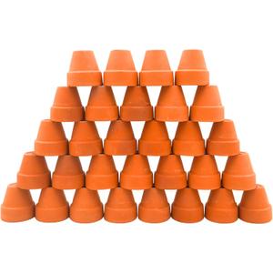 Mini Terracotta Pots  Small Clay Flower Pots for Succulents, Cactus, DIY Crafts, Fairy Garden, School Projects, Mini Planters, Set of 30 (Classic Cylinder, 1.2 Inch)