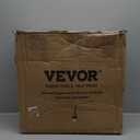 VEVOR Rolling Stool with Foot Rest and Wheels, 450 LBS Weight Capacity Round Rolling Stool Chair, Height Adjustable Thickened PU Leather Swivel Stool for Salon, Spa, Massage, Tattoo, Clinic, Black