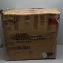 Shintenchi 6 Pieces Patio Furniture Sets Outdoor All-Weather Sectional Patio Sofa Set PE Rattan Manual Weaving Wicker Patio Conversation Set with Glass Table&Ottoman Cushion and Red Pillows, Beige