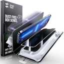 SMARTDEVIL 2 Pack Privacy Screen Protector for iPhone 13 Pro/13/14, [Anti-Spy] [Military-Grade Shatterproof & 9H Hardness] Tempered Glass, [Easy Installation] Bubble-Free & Case-Friendly, Dust-Free Box