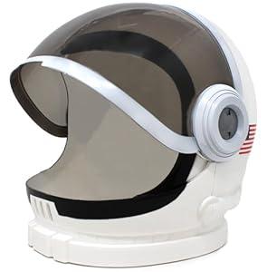 Spooktacular Creations Astronaut Helmet with Movable Visor Pretend Role Play Toy Set for School Classroom Dress Up, Role Play Accessory