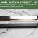 Saffron & Sage Towel Racks for Bathroom Wall Mounted, 17 inch Heavy Duty Bathroom Towel Rack Wall Mounted, Stainless Steel Bathroom Towel Holder for Bathroom Wall, Easy to Installation, Brushed Steel